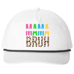 Mama Mommy Mom Bruh Cheetah Print Snapback Five-Panel Rope Hat