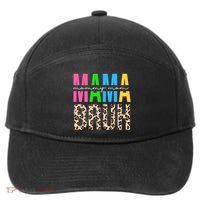 Mama Mommy Mom Bruh Cheetah Print 7-Panel Snapback Hat