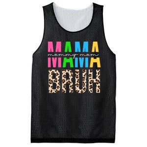 Mama Mommy Mom Bruh Cheetah Print Mesh Reversible Basketball Jersey Tank