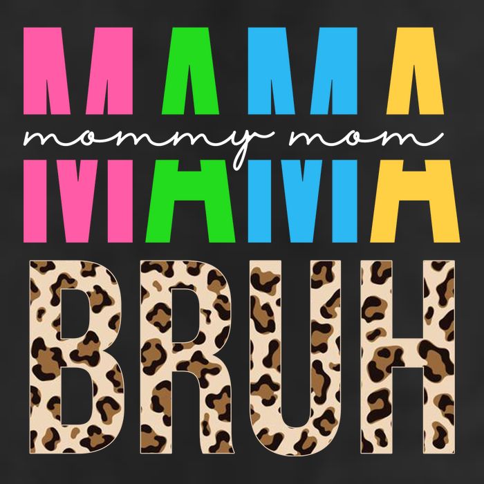Mama Mommy Mom Bruh Cheetah Print Trucker Hat