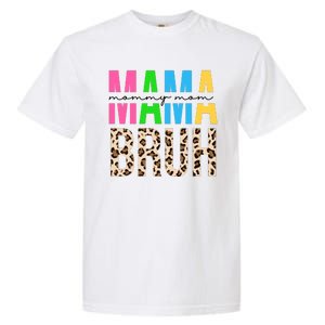 Mama Mommy Mom Bruh Cheetah Print Garment-Dyed Heavyweight T-Shirt