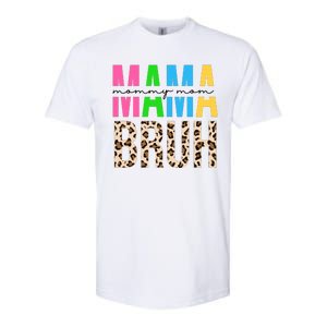 Mama Mommy Mom Bruh Cheetah Print Softstyle CVC T-Shirt