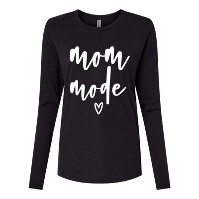 Mom Mode #Mommode Love Cute Gift Womens Cotton Relaxed Long Sleeve T-Shirt