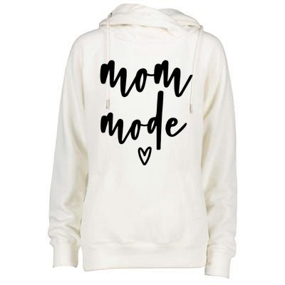 Mom Mode #Mommode Love Cute Gift Womens Funnel Neck Pullover Hood