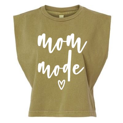 Mom Mode #Mommode Love Cute Gift Garment-Dyed Women's Muscle Tee