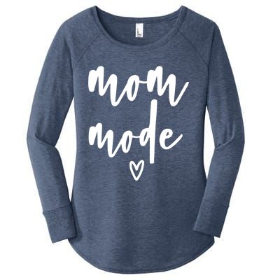 Mom Mode #Mommode Love Cute Gift Women's Perfect Tri Tunic Long Sleeve Shirt