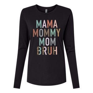 Mama Mommy Mom Bruh Ma Gifts Funny Saying Mom Womens Cotton Relaxed Long Sleeve T-Shirt