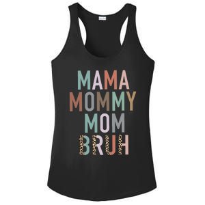 Mama Mommy Mom Bruh Ma Gifts Funny Saying Mom Ladies PosiCharge Competitor Racerback Tank