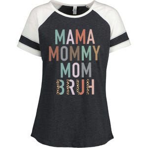 Mama Mommy Mom Bruh Ma Gifts Funny Saying Mom Enza Ladies Jersey Colorblock Tee