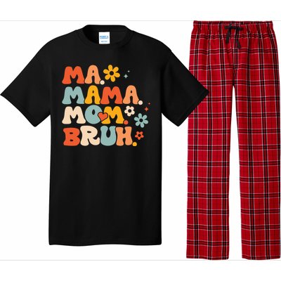 Ma Mama Mom Bruh Vintage Retro Pajama Set