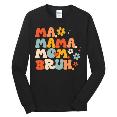 Ma Mama Mom Bruh Vintage Retro Tall Long Sleeve T-Shirt