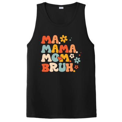 Ma Mama Mom Bruh Vintage Retro PosiCharge Competitor Tank