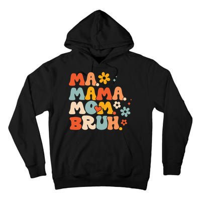 Ma Mama Mom Bruh Vintage Retro Tall Hoodie