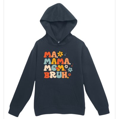 Ma Mama Mom Bruh Vintage Retro Urban Pullover Hoodie