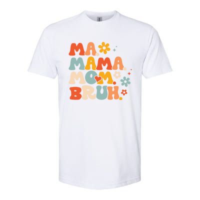 Ma Mama Mom Bruh Vintage Retro Softstyle CVC T-Shirt