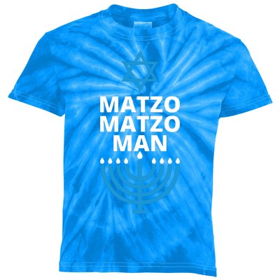 Matzo Matzo Man Hanukkah Kids Tie-Dye T-Shirt