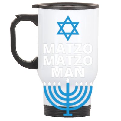 Matzo Matzo Man Hanukkah Stainless Steel Travel Mug