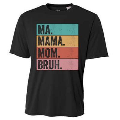 Ma Mama Mom Bruh Vintage Retro Cooling Performance Crew T-Shirt