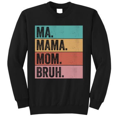 Ma Mama Mom Bruh Vintage Retro Sweatshirt