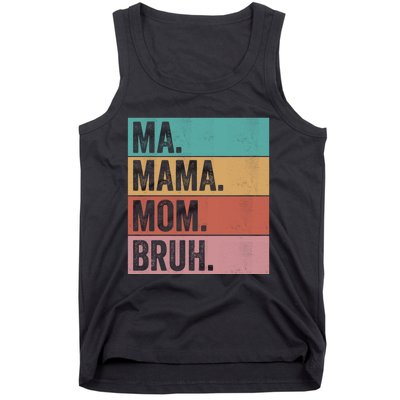 Ma Mama Mom Bruh Vintage Retro Tank Top