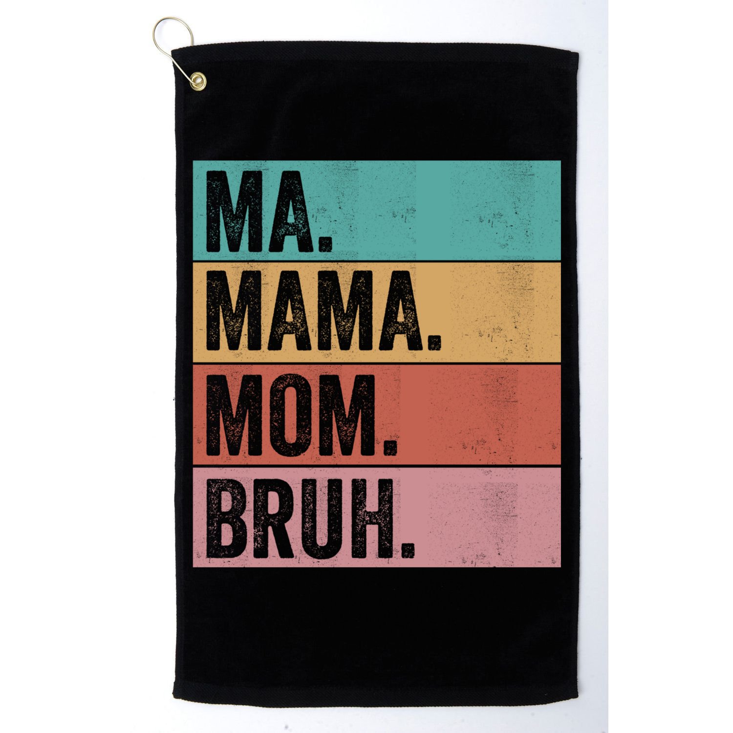 Ma Mama Mom Bruh Vintage Retro Golf Towel