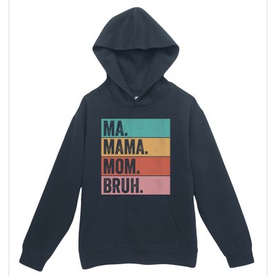 Ma Mama Mom Bruh Vintage Retro Urban Pullover Hoodie