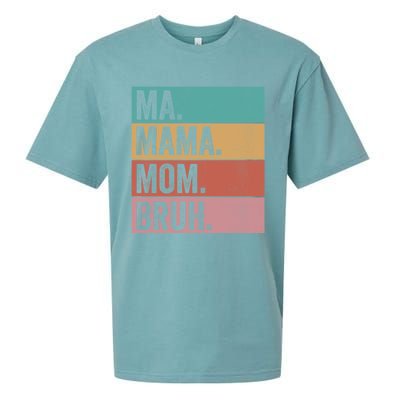 Ma Mama Mom Bruh Vintage Retro Sueded Cloud Jersey T-Shirt