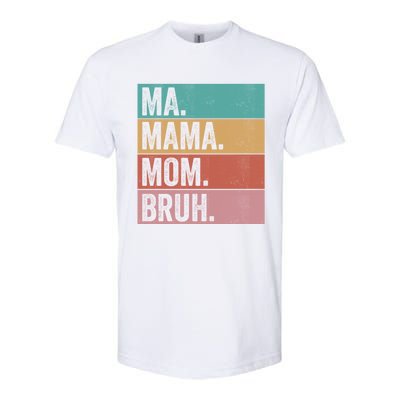 Ma Mama Mom Bruh Vintage Retro Softstyle CVC T-Shirt