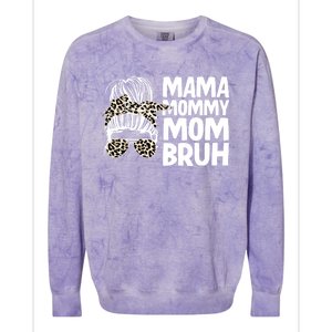 Mama Mommy Mom Bruh Funny Gift Colorblast Crewneck Sweatshirt