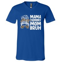 Mama Mommy Mom Bruh Funny Gift V-Neck T-Shirt