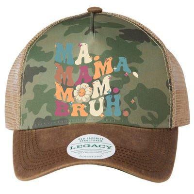 Ma Mama Mom Bruh Vintage Retro Legacy Tie Dye Trucker Hat