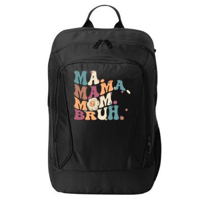 Ma Mama Mom Bruh Vintage Retro City Backpack