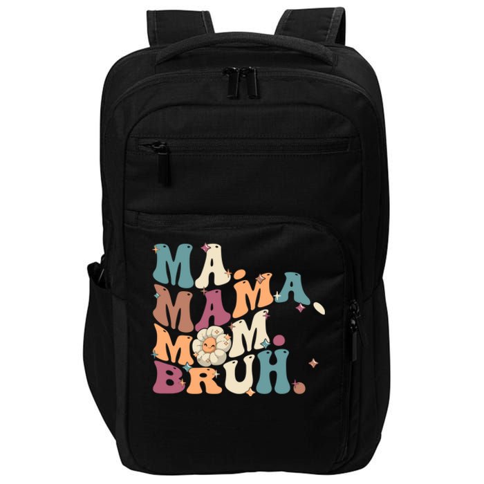 Ma Mama Mom Bruh Vintage Retro Impact Tech Backpack