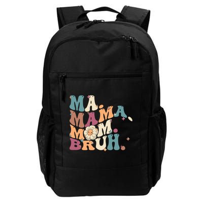 Ma Mama Mom Bruh Vintage Retro Daily Commute Backpack