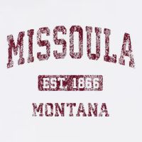 Missoula Montana Mt Vintage Athletic Sports Design Kids T-Shirt