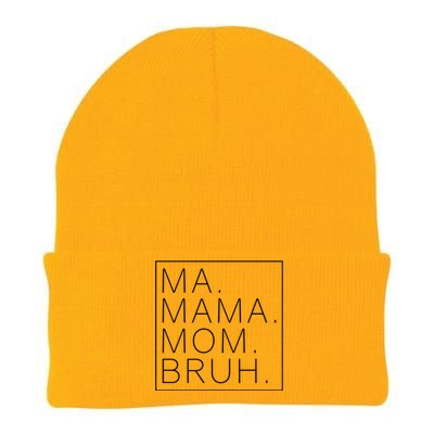 Ma Mama Mom Bruh Funny Mom Saying Cute Mom Mommy Gift Knit Cap Winter Beanie