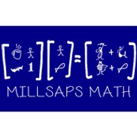 Millsaps Math Multiplication Bumper Sticker