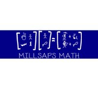 Millsaps Math Multiplication Bumper Sticker