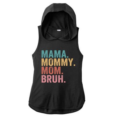 Mama Mommy Mom Bruh Mothers Day Vintage Funny Mother Ladies PosiCharge Tri-Blend Wicking Draft Hoodie Tank