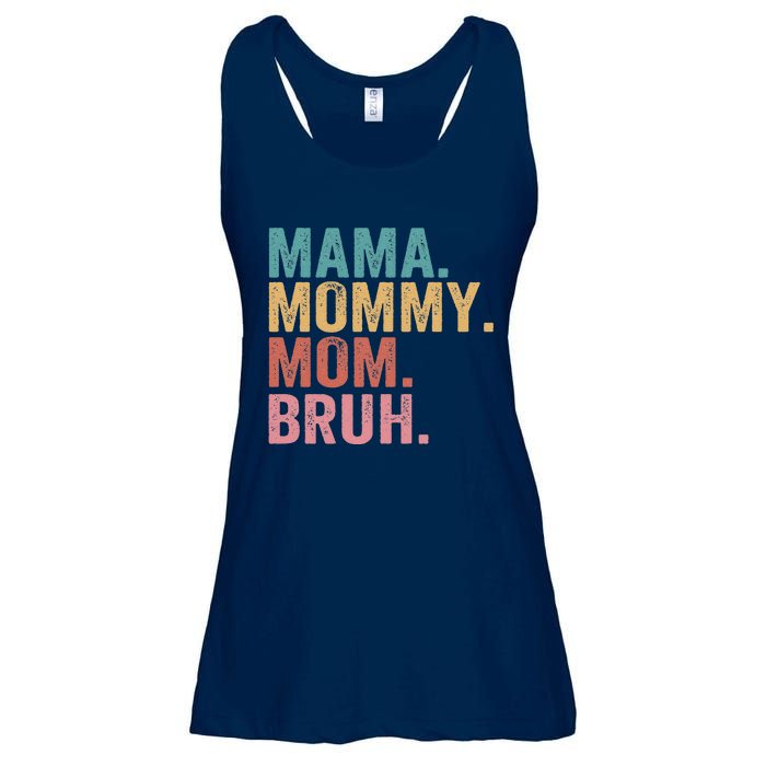 Mama Mommy Mom Bruh Mothers Day Vintage Funny Mother Ladies Essential Flowy Tank