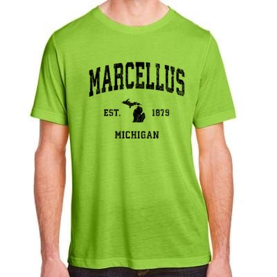 Marcellus Michigan Mi Vintage Established Athletic Sports Design Adult ChromaSoft Performance T-Shirt