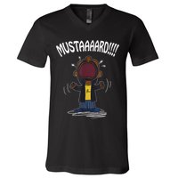 Mustard Meme V-Neck T-Shirt