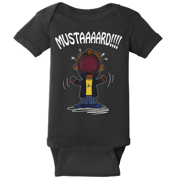 Mustard Meme Baby Bodysuit