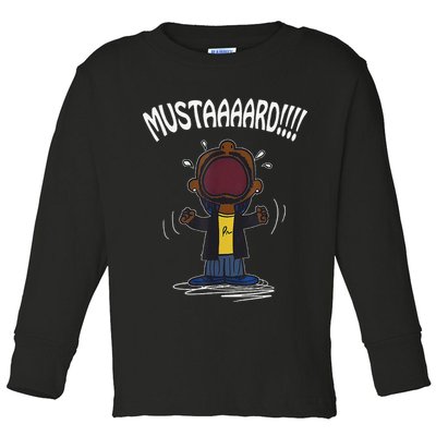 Mustard Meme Toddler Long Sleeve Shirt