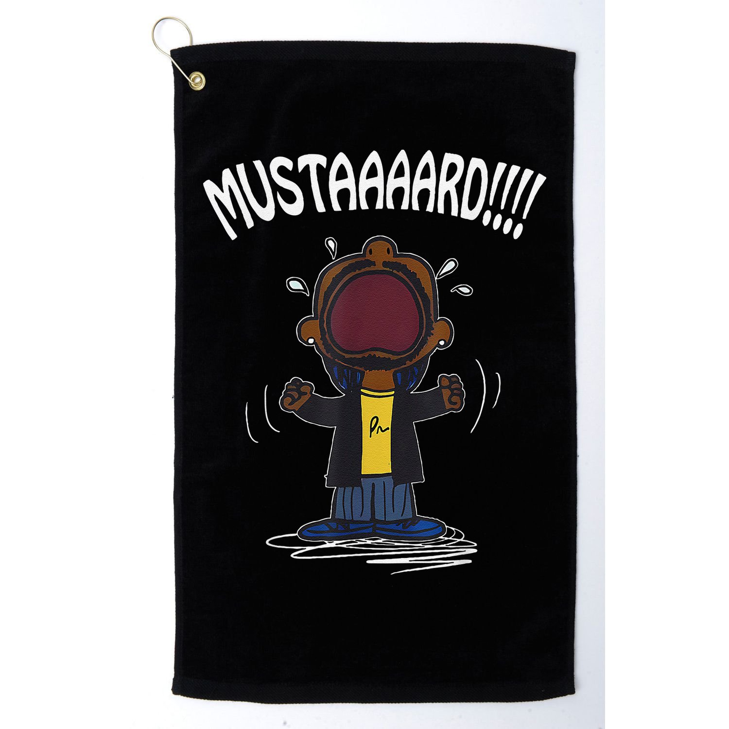 Mustard Meme Golf Towel