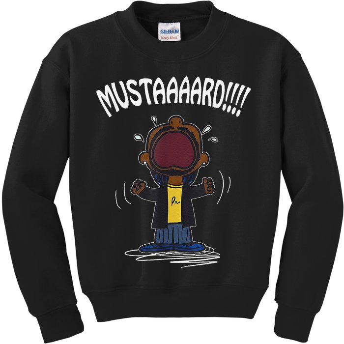 Mustard Meme Kids Sweatshirt