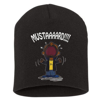 Mustard Meme Short Acrylic Beanie