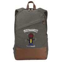 Mustard Meme Cotton Canvas Backpack