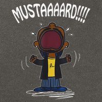 Mustard Meme Cotton Canvas Backpack