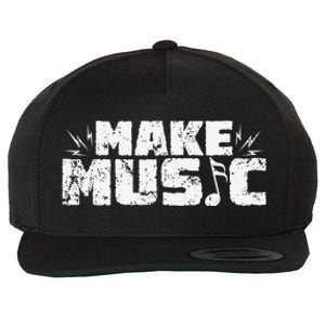 Make Music Wool Snapback Cap